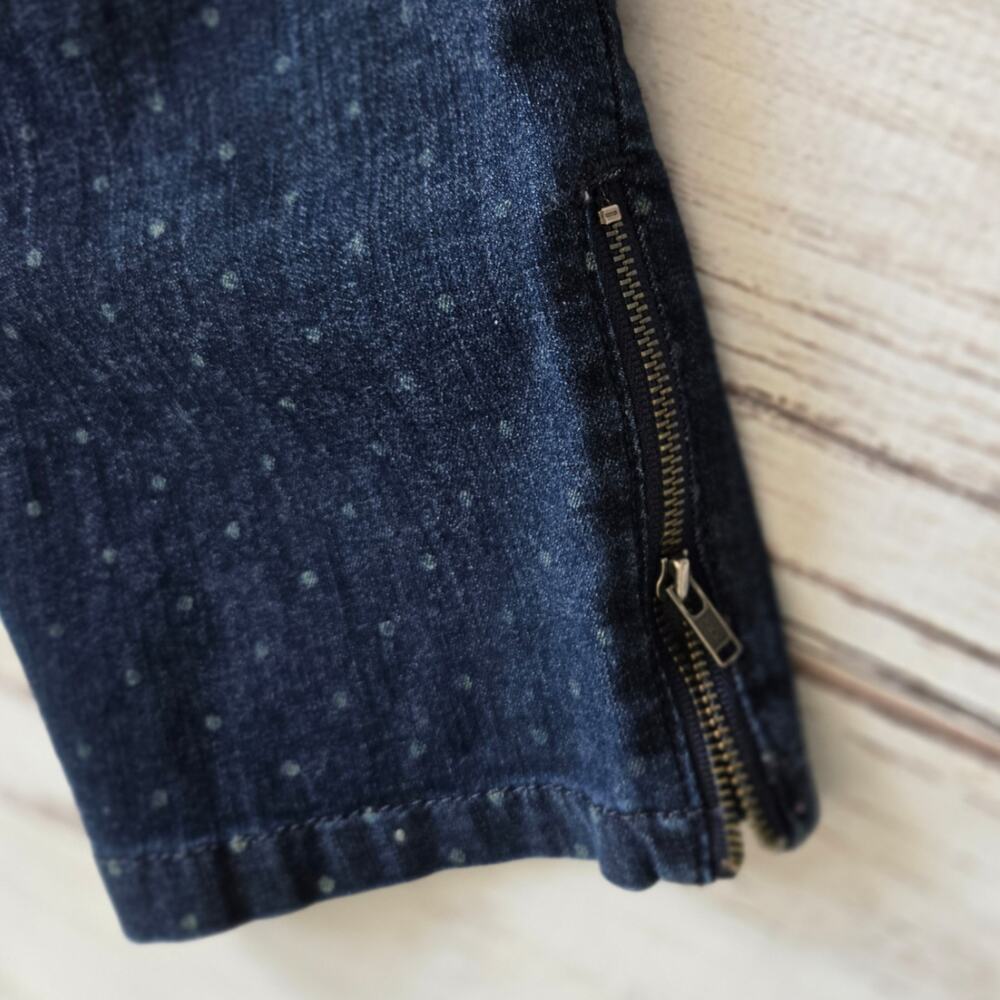 Lee Shapetastic Hidden Hold Dark Wash Polkadot Jeans sz 12 - Picture 8 of 8
